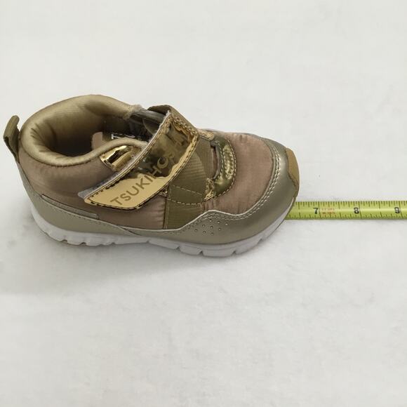 Tsukihoshi Shoes Toddler, GOLD HONEY, SIZE 7.5, HIGH TOP strap close - Picture 9 of 9